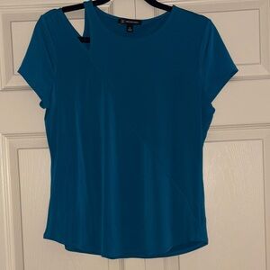 INC International Concepts Teal Short Sleeve Top